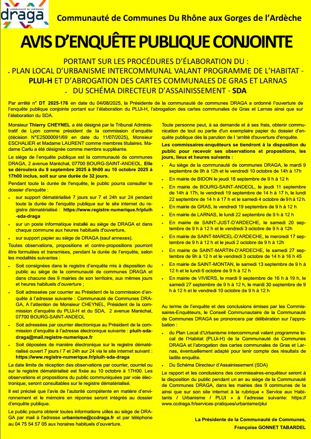 PLUI-H ENQUÊTE PUBLIQUE