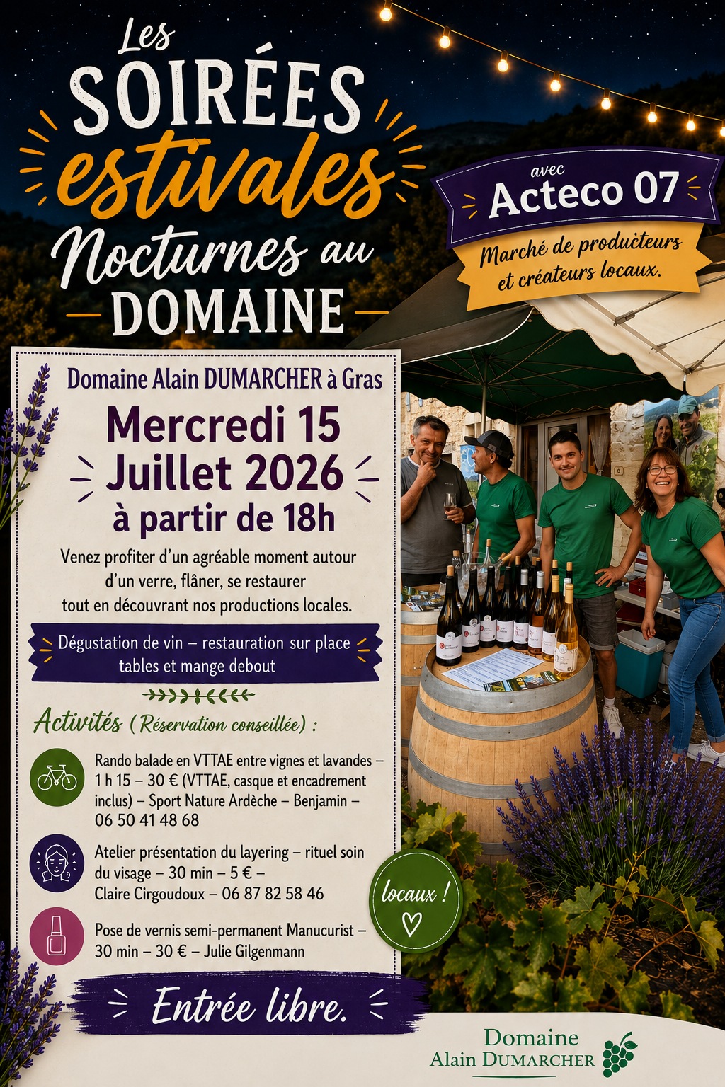Soirées Estivales avec Acteco